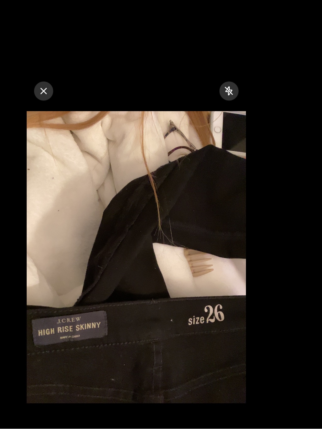 J. Crew Black Women's Jeans With Copper Rivets